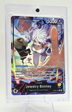One Piece CCG Bonney Jewelry EB04-001 Leader Alt Art English - Image 2