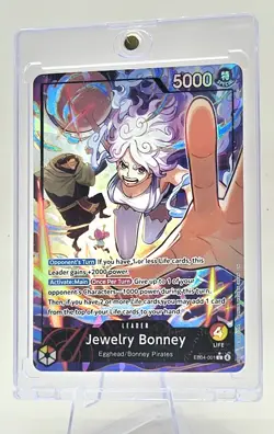 One Piece CCG Bonney Jewelry EB04-001 Leader Alt Art English - Image 3