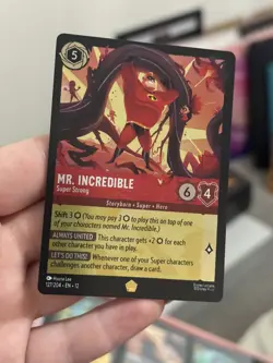 Mr. Incredible 127/204 Disney Lorcana Wilds Unknown Foil - Image 1