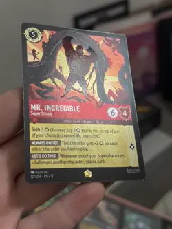 Mr. Incredible 127/204 Disney Lorcana Wilds Unknown Foil - Image 2