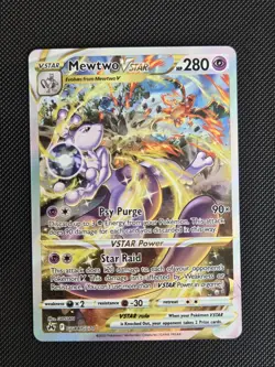 Mewtwo VSTAR Crown Zenith: Galarian Gallery Holo Card GG44/GG70 NM - Image 1