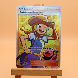 Pokemon Breeder - 73/73 - Shining Legends- Pokemon TCG Card NM Full Art Rare - Image 2