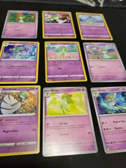Pokemon TCG Ralts, Kirlia, & Gardevoir: 9 Card Collection Set - Image 1