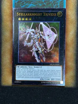 Yugioh Stellarknight Triverr NECH-EN054 Ultimate Rare LP - Image 1