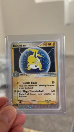 Pokemon TCG Raichu EX Sandstorm Holo Card 98/100 Ultra Rare NM Condition - Image 1