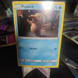 SM199 Psyduck Holo Promo Pokemon Card Detective Pikachu SEALED SWIRL - Image 2
