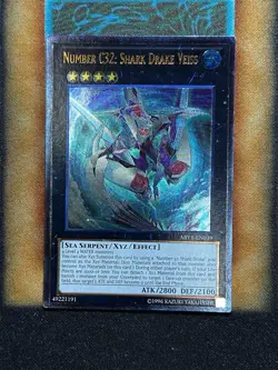 Yugioh Number C32: Shark Drave Veiss ABYR-EN039 Ultimate Rare LP - Image 1