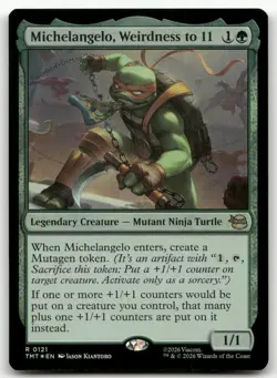 Michelangelo, Weirdness to 11 #121 (Foil) NM Teenage Mutant Ninja Turtles - Image 1