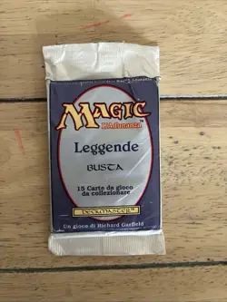 Magic The Gathering Legends Booster Pack Italian Leggende Sealed Vintage MTG - Image 1