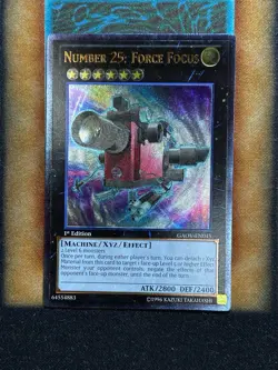 Yugioh Number 25: Force Focus GAOV-EN045 Ultimate Rare 1st Ed LP - Image 1