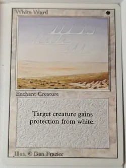 White Ward - Revised Edition Core Set - Magic the Gathering MTG Nice! - Image 1