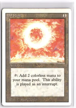 Sol Ring MP Revised Edition 274 LP x1 MTG Magic: the Gathering - Image 1