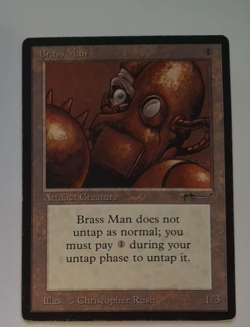 Brass Man MP Arabian Nights MTG Magic the Gathering - Image 1