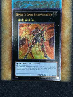 Yugioh Number 12: Crimson Shadow Armor Ninja ORCS-EN042 Ultimate Rare MP - Image 1