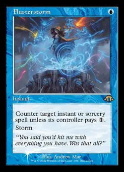 MTG Flusterstorm - Foil - Retro Frame - Buy-a-Box Promo, NM-Mint, English Promo: - Image 1