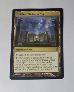 Nykthos, Shrine to Nyx - Rare - Theros - Lightly Played - Image 1