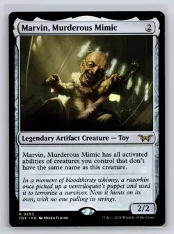 Marvin, Murderous Mimic 253 Duskmourn: House of Horror Magic: The Gathering NM - Image 1