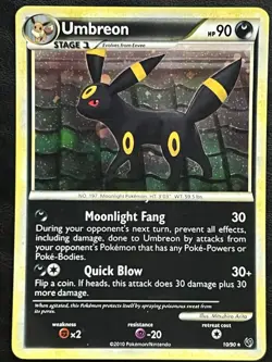 Pokemon Umbreon Holo - Undaunted - 10/90 NM - Image 1