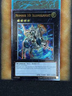 Yugioh Number 10: Illuminknight PHSW-EN041 Ultimate Rare LP - Image 1