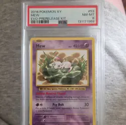 Pokemon TCG Mew Evo-Prerelease Kit Rare 053/108 Deck Exclusives PSA 8 Eng 2016 - Image 1