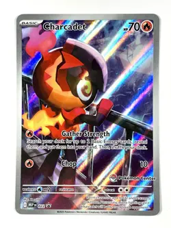 Charcadet MEP 022 Phantasmal Flames Pokemon Center Stamped Black Star Promo - Image 1