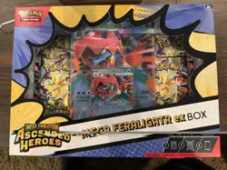 Pokemon TCG Mega Evolution Ascended Heroes Mega Feraligatr ex Box + ETB - Image 2