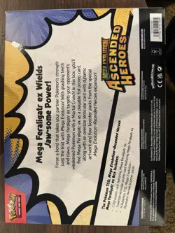 Pokemon TCG Mega Evolution Ascended Heroes Mega Feraligatr ex Box + ETB - Image 3