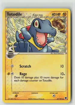 Totodile 67/101 Common Dragon Frontiers Pokemon Near Mint - Image 1