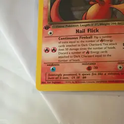 2000 Pokemon 1st Edition Team Rocket Non Holo Dark Charizard #21/82 - Image 2
