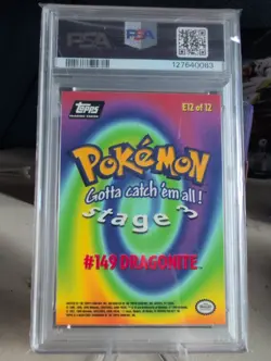 PSA 9 Dragonite #149 E12 Topps The Movie Edt Pokemon 1999 - Image 2