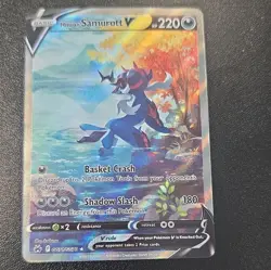 Pokemon TCG Hisuian Samurott V Ultra Rare Full Art Holo GG51/GG70 Eng - Image 1