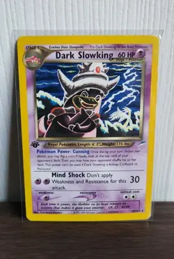 Pokemon 1st Edition Dark Slowking 20/105 Neo Destiny - Image 1