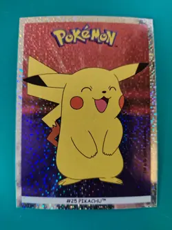 170326C - POKEMON Dunkin Boomer Sticker Foil-Holo carte PIKACHU # 25 - Image 1