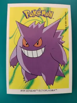 170326E - POKEMON Dunkin Boomer Sticker carte ECTOPLASMA # 94 - Image 2