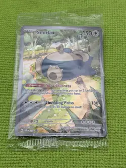 [SEALED] Pokemon TCG Snorlax Holo Full Art Scarlet & Violet 151 Promo 051 - Image 3