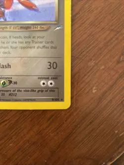 Dark Scizor 9/105 Neo Destiny Unlimited Holo Rare Pokemon TCG - Image 2