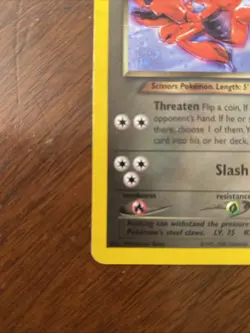 Dark Scizor 9/105 Neo Destiny Unlimited Holo Rare Pokemon TCG - Image 3