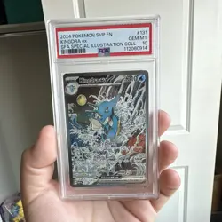 Pokemon Kingdra ex #131 SV Scarlet & Violet Promo SIR Holo English 2024 PSA 10 - Image 1