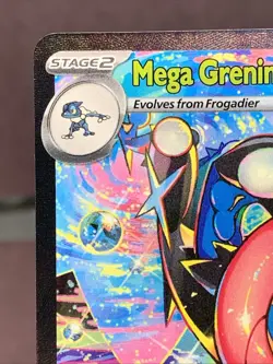 Pokemon TCG Mega Greninja ex 116/086 Me04: Chaos Rising Holo Rare Pack Fresh NM - Image 2