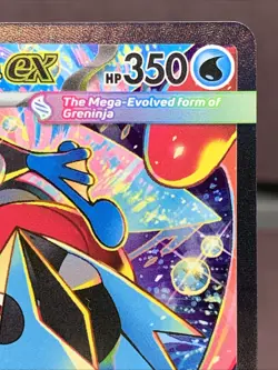 Pokemon TCG Mega Greninja ex 116/086 Me04: Chaos Rising Holo Rare Pack Fresh NM - Image 3