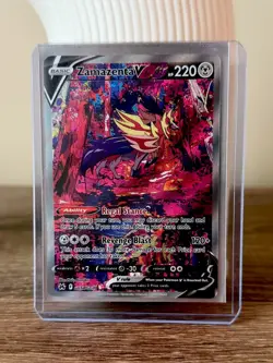 Zamazenta V GG54/GG70 Holo V Rare Crown Zenith Galarian Gallery Pokemon NM - Image 1