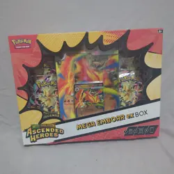 Pokemon TCG: Mega Evolution Ascended Heroes Mega Emboar ex Box - NEW - Image 1
