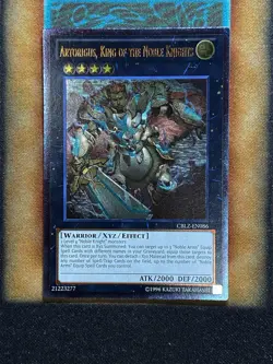 Yugioh Artorigus, King Of The Noble Knights CBLZ-EN086 Ultimate Rare NM - Image 1