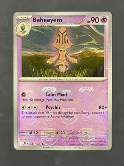 Beheeyem 041/086 Sv: Black Bolt Master Ball Pattern Holo Pokemon NM - Image 1
