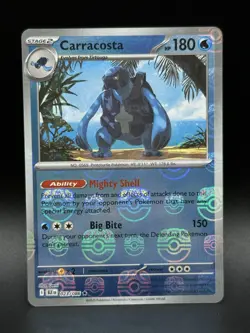 Carracosta 023/086 (Master Ball Pattern) Pokemon Black NM - 0283 - Image 1
