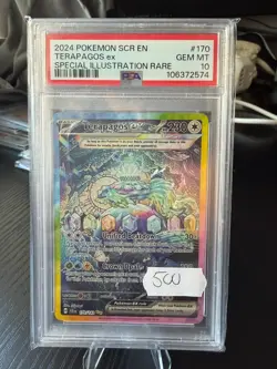 PSA 10 Pokemon Terapagos ex #170 Special Illustration Rare – Scarlet & Violet St - Image 1