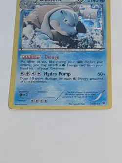 Pokemon TCG Blastoise Plasma Blast 16/101 Holo Rare Lightly Played Lp Condition - Image 2