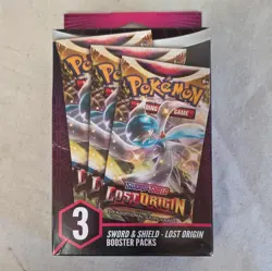 Pokemon TCG Lost Origin 3 Booster Packs Hanger Box Sealed - Image 1