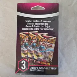 Pokemon TCG Lost Origin 3 Booster Packs Hanger Box Sealed - Image 2