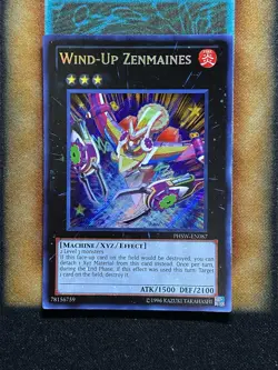 Yugioh Wind-Up Zenmaines PHSW-EN087 Secret Rare LP - Image 1